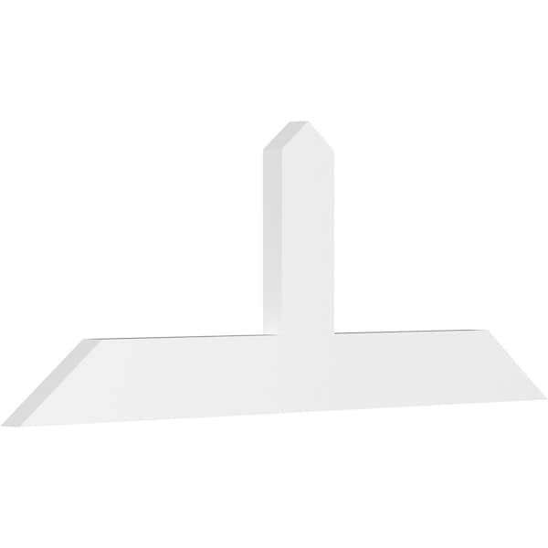 Ekena Millwork Portland Architectural Grade PVC Gable Bracket, 60"W x 22 1/2"H x 2"D x 6"F, 9/12 Pitch GBP060X23X0206POR00 - main